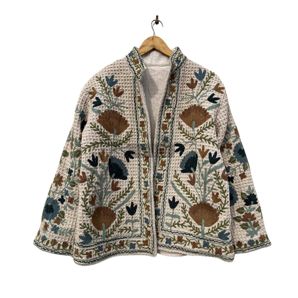 Suzani Jacket, Womens Winter Jacket, Short Suzani Jacket, Suzani Coat